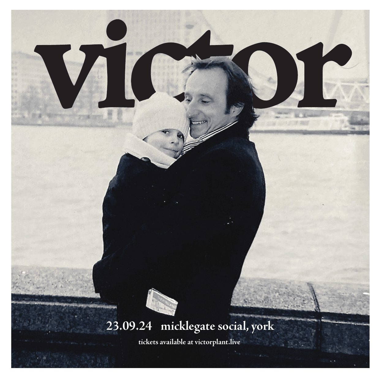 Victor live at Micklegate Social gig poster